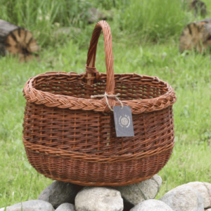 Panier en osier Marché natté, 30x37x26cm