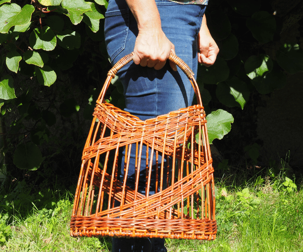 Panier en osier Vague, 25x35x22cm – Image 3